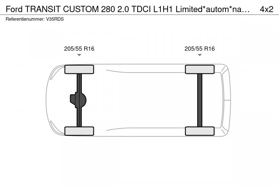 Ford Transit Custom 280 2.0 TDCI L1H1 Limited*autom*navi/cam