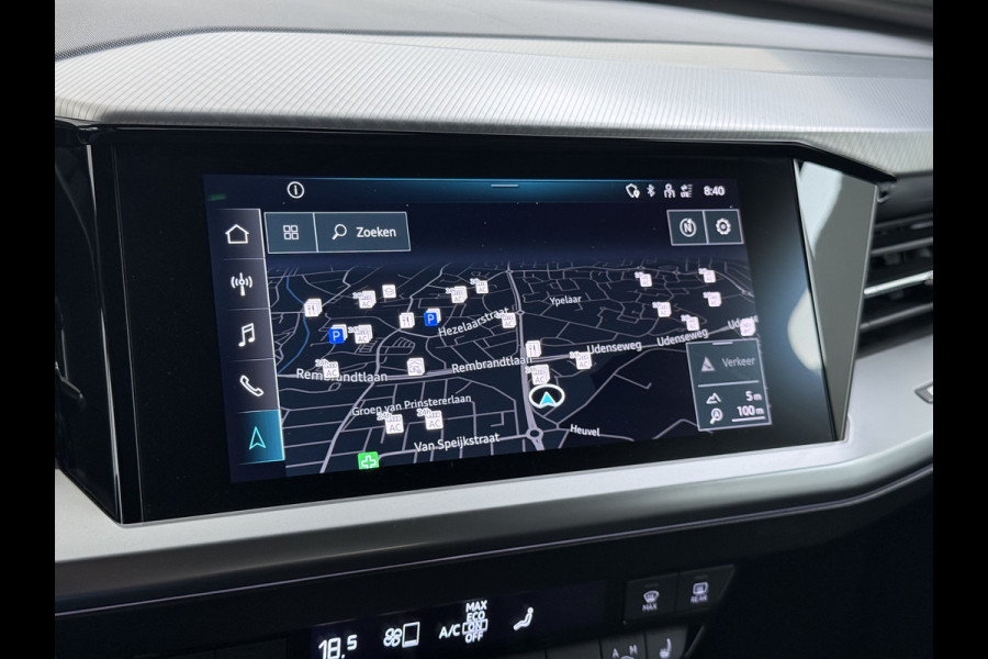 Audi Q4 e-tron 35 Launch Edition Sport Advanced SOH 92% Sportstoelen+Verwarmd Apple Carplay Android Auto Navi Ecc Pdc Cruise Control Elek.Achterklep Isofix Matrix-Led Lmv DAB Bluetooth Keyless 1e Eigenaar Origineel Nederlandse Auto