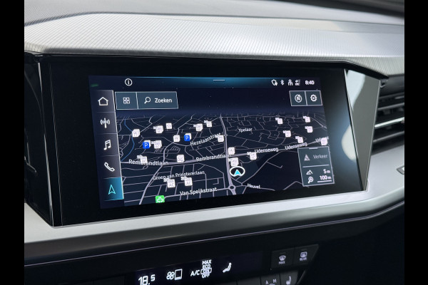 Audi Q4 e-tron 35 Launch Edition Sport Advanced SOH 92% Sportstoelen+Verwarmd Apple Carplay Android Auto Navi Ecc Pdc Cruise Control Elek.Achterklep Isofix Matrix-Led Lmv DAB Bluetooth Keyless 1e Eigenaar Origineel Nederlandse Auto
