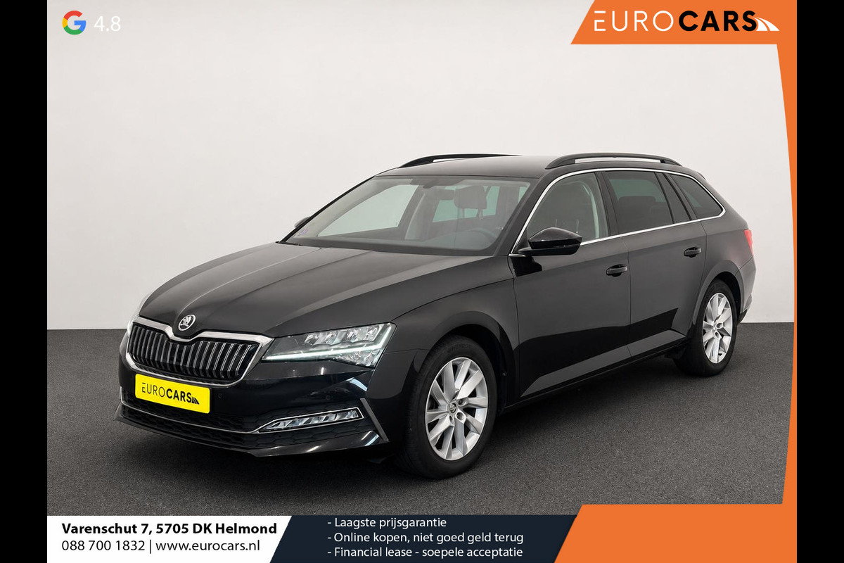 Škoda Superb Combi 1.4 TSI iV Business Edition PHEV Automaat Navigatie Stoelverwarming Voor en Achter Draadloze Telefoonlader Stuurverwarming Cruise Control Elektrisch Verstelbare Stoelen Apple CarPlay