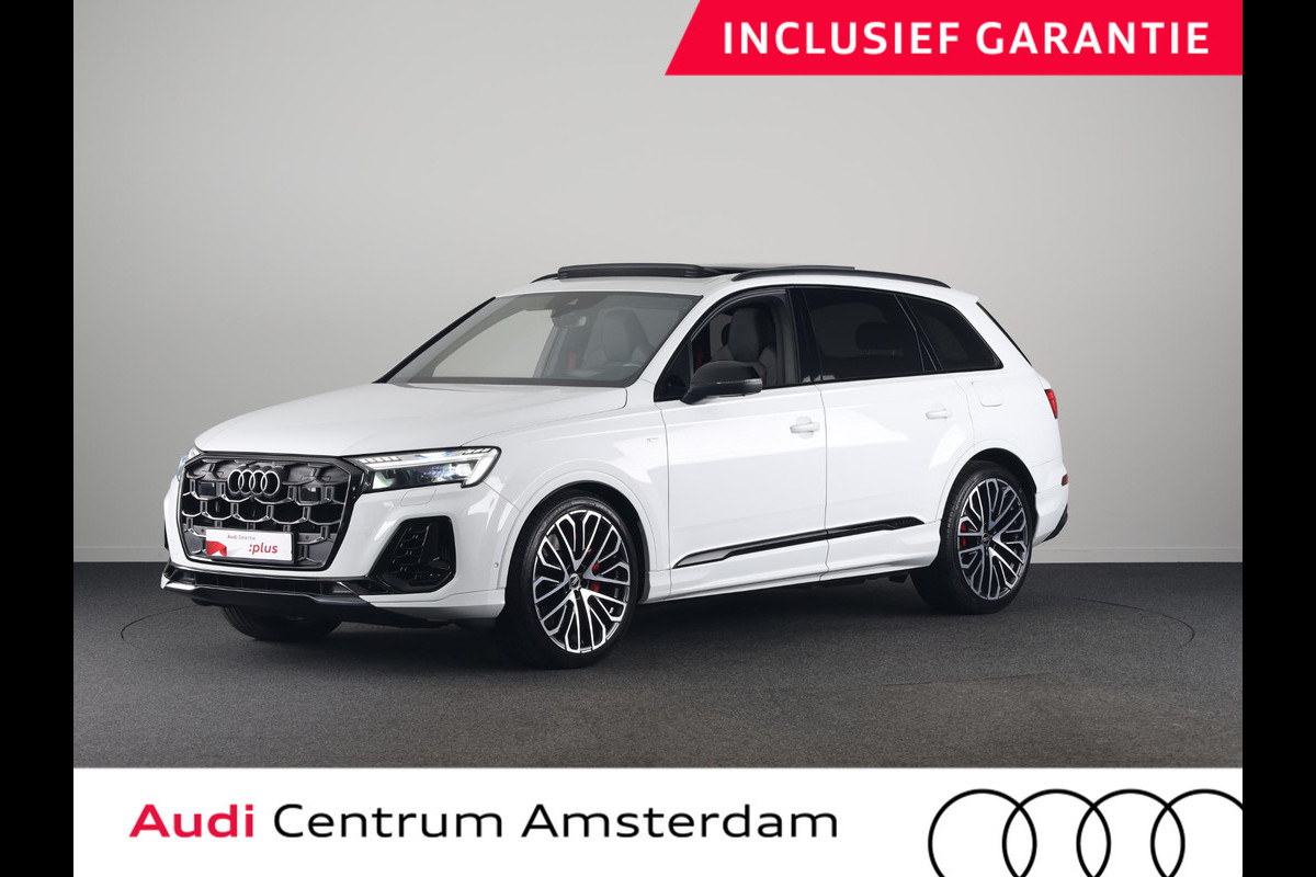Audi Q7 60 TFSI e quattro Pro Line S Competition 490pk | Panoramadak | Wegklapbare trekhaak |  Stoelventilatie/massage voorin | HD-matrix-led, laserlicht | Digitale oled-achterlichten | Bang & Olufsen Premium 3D | Leder Valcona S-logo ruitpatroon