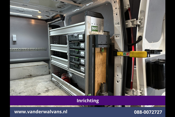 Ford Transit Custom 2.0 TDCI 130pk L2H1 Inrichting Euro6 Airco | Omvormer | Camera | LED | Android Auto | Cruisecontrol | 2800kg Trekhaak Verwarmde voorruit, Stoelverwarming, Parkeersensoren, Bijrijdersbank, Dakdragers