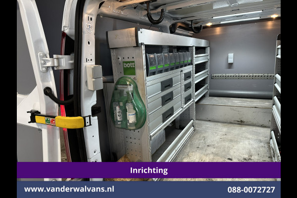 Ford Transit Custom 2.0 TDCI 130pk L2H1 Inrichting Euro6 Airco | Omvormer | Camera | LED | Android Auto | Cruisecontrol | 2800kg Trekhaak Verwarmde voorruit, Stoelverwarming, Parkeersensoren, Bijrijdersbank, Dakdragers