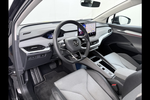 Škoda ENYAQ iV 80 204PK Chrystal Face Sport Pakket Trekhaak SOH 91% Stoel+Stuurverwarming 3-Zone Ecc Camera Apple Carplay Android Auto Navi Led Matrix Rijstrooksensor Isofix Keyless 1.000KG Trekgewicht Origineel Nederlandse Auto