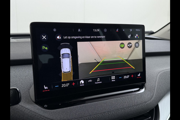 Škoda ENYAQ iV 80 204PK Chrystal Face Sport Pakket Trekhaak SOH 91% Stoel+Stuurverwarming 3-Zone Ecc Camera Apple Carplay Android Auto Navi Led Matrix Rijstrooksensor Isofix Keyless 1.000KG Trekgewicht Origineel Nederlandse Auto