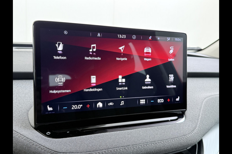 Škoda ENYAQ iV 80 204PK Chrystal Face Sport Pakket Trekhaak SOH 91% Stoel+Stuurverwarming 3-Zone Ecc Camera Apple Carplay Android Auto Navi Led Matrix Rijstrooksensor Isofix Keyless 1.000KG Trekgewicht Origineel Nederlandse Auto