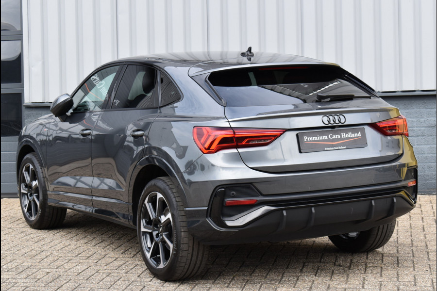 Audi Q3 Sportback 45 TFSI e S-Line Black Ed Soh 94% Navi Leder Camera Trekhaak 19 Inch