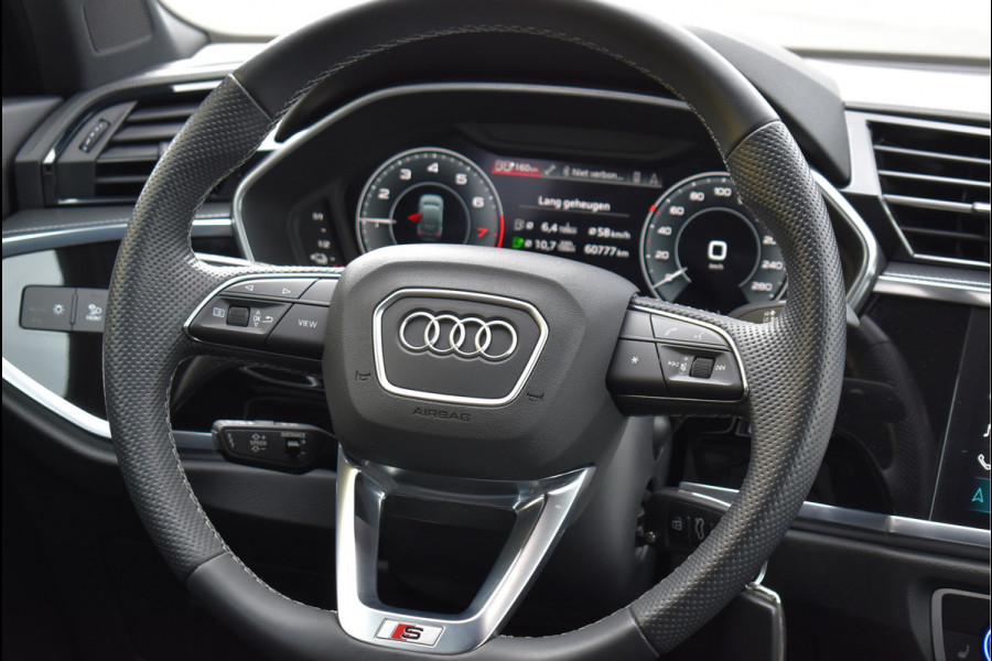 Audi Q3 Sportback 45 TFSI e S-Line Black Ed Soh 94% Navi Leder Camera Trekhaak 19 Inch