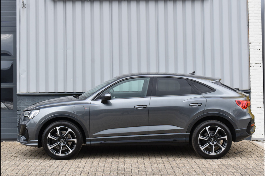 Audi Q3 Sportback 45 TFSI e S-Line Black Ed Soh 94% Navi Leder Camera Trekhaak 19 Inch