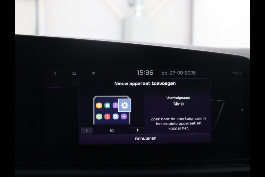 Kia Niro 1.6 GDi Hybrid DynamicPlusLine | Panoramadak | Leder | Cruise control | Head-up | Stuur/stoel verwarming | Navigatie | Carplay | Camera | Park assist | Elektrische achterklep