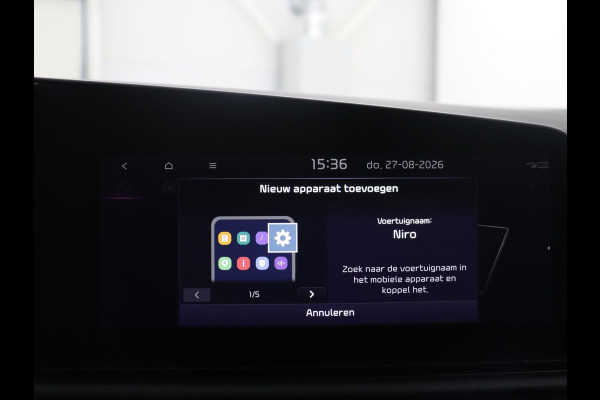 Kia Niro 1.6 GDi Hybrid DynamicPlusLine | Panoramadak | Leder | Cruise control | Head-up | Stuur/stoel verwarming | Navigatie | Carplay | Camera | Park assist | Elektrische achterklep