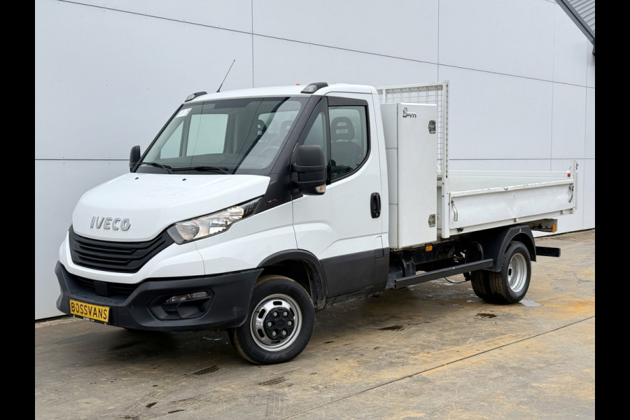 Iveco Daily 35C16 3.0 L4 Kipper Dubbellucht Airco Cruise Control 3.5T Trekhaak Lederen bekleding Benne Tipper