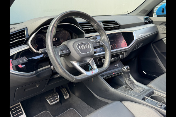 Audi Q3 BWJ 2019 | 35TFSI 190PK S Line Pro Line S AUTOMAAT | TREKHAAK | PANO DAK | 3X S-LINE | LEER | CAMERA A | ABT | EL KOFFER | NAVI | CLIMA