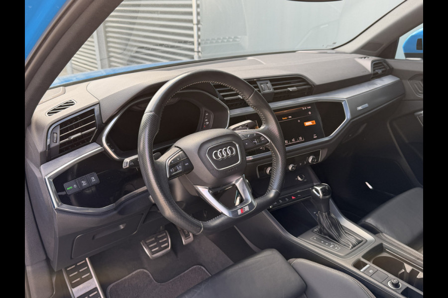 Audi Q3 BWJ 2019 | 35TFSI 190PK S Line Pro Line S AUTOMAAT | TREKHAAK | PANO DAK | 3X S-LINE | LEER | CAMERA A | ABT | EL KOFFER | NAVI | CLIMA