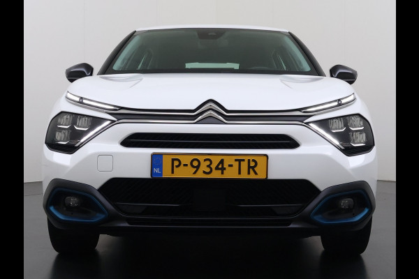 Citroën Ë-C4 Feel Pack 50kWh Head-Up Stoel+Stuurverwarming 360°Camera 3D-Navi Apple Carplay Adndroid Auto Ecc Pdc Voorruitverwarming Lmv Led Isofix Lane Assist Regen-Lichtsensor Dealeronderhouden Origineel Nederlandse Auto