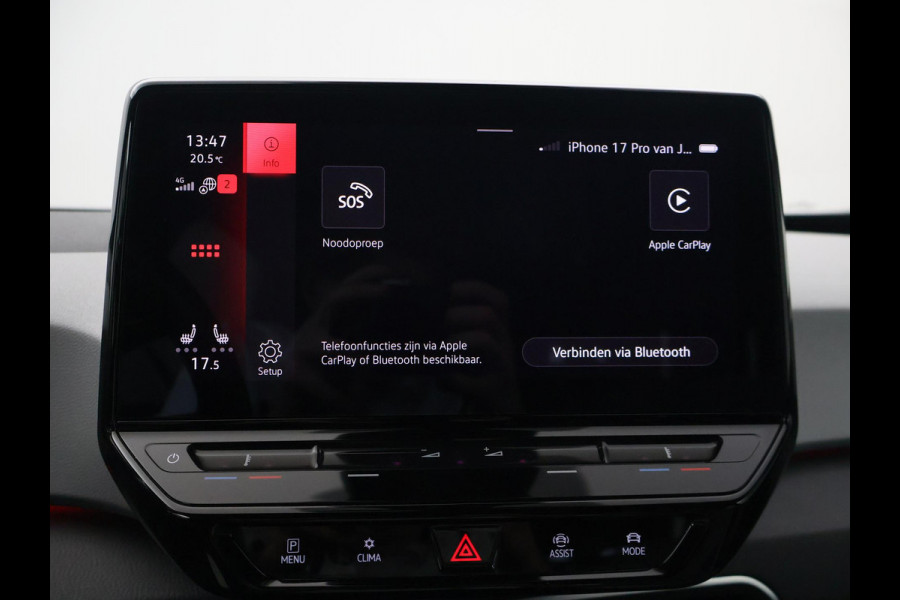 Volkswagen ID.3 PRO 58 KWH + SFEERVERLICHTING | ADAPTIVE CRUISE | 18 INCH | CAMERA | STOEL/STUURVERW. | CARPLAY