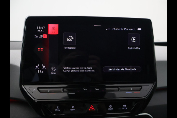Volkswagen ID.3 PRO 58 KWH + SFEERVERLICHTING | ADAPTIVE CRUISE | 18 INCH | CAMERA | STOEL/STUURVERW. | CARPLAY