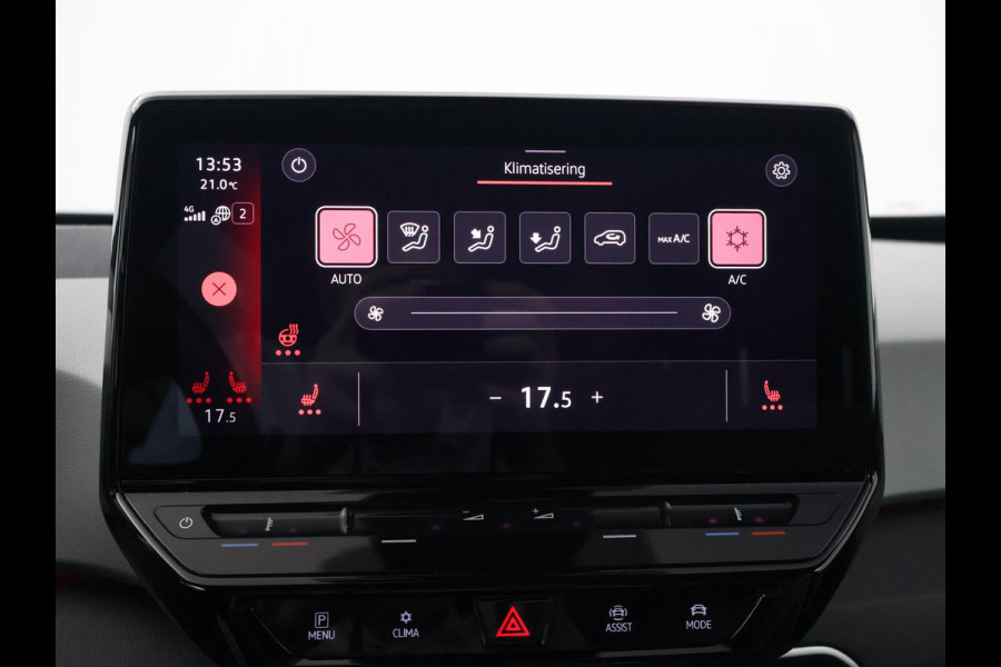 Volkswagen ID.3 PRO 58 KWH + SFEERVERLICHTING | ADAPTIVE CRUISE | 18 INCH | CAMERA | STOEL/STUURVERW. | CARPLAY
