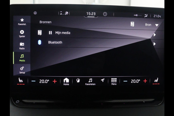 Škoda Enyaq iV 60 Sportline | SOH 92,3% | Leder/alcantara | Adaptive cruise | Stuur/stoel verwarming | Climate control | 3 zone klimaat | Sfeerverlichting | Carplay | Camera | Park assist