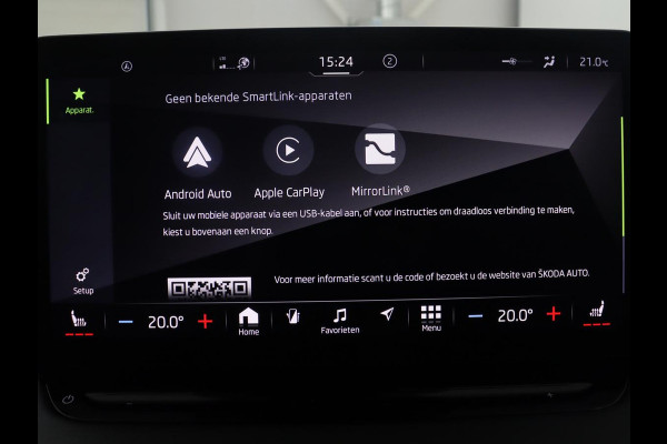 Škoda Enyaq iV 60 Sportline | SOH 92,3% | Leder/alcantara | Adaptive cruise | Stuur/stoel verwarming | Climate control | 3 zone klimaat | Sfeerverlichting | Carplay | Camera | Park assist