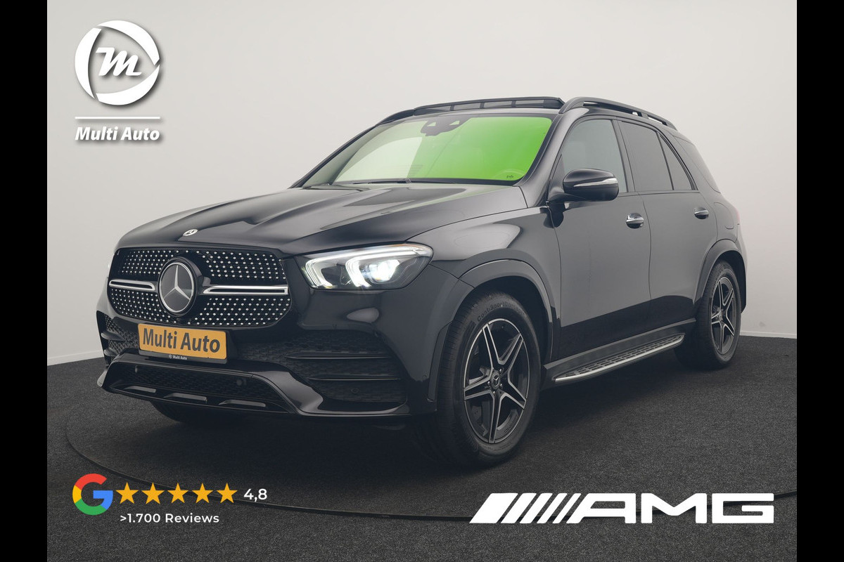 Mercedes-Benz GLE 350 e 4MATIC AMG Night PHEV 333pk Dealer O.H. | Trekhaak Af Fabriek | Panodak | Adaptive Cruise | 360 Camera | Burmester Audio | Lederen Sportstoelen Memory & Verwarmd | Sfeerverlichting | Keyless | Blis | Widescreen Navi | Apple Carplay | Plug In Hybrid |