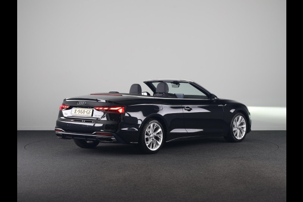 Audi A5 Cabriolet 40 TFSI Launch edition Sport 190pk | lederen bekleding, | Nekverwarming | matrix LED koplampen | Navigatiesysteem full map | Voorstoelen verwarmd