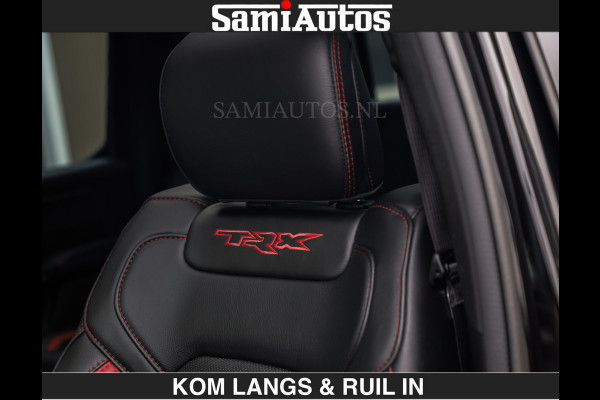 Dodge Ram TRX HELLCAT | 6.2 V8 712PK SUPERCHARGER | RODE STIKSELS | FULLY LOADED | CARBON | CREW CAB | DUBBELE CABINE | 5 PERSOONS | De specialist in Amerikaanse pick‑ups in Nederland en Europa.