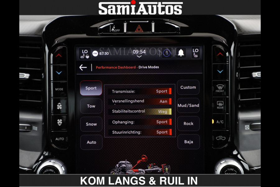 Dodge Ram TRX HELLCAT | 6.2 V8 712PK SUPERCHARGER | RODE STIKSELS | FULLY LOADED | CARBON | CREW CAB | DUBBELE CABINE | 5 PERSOONS | De specialist in Amerikaanse pick‑ups in Nederland en Europa.