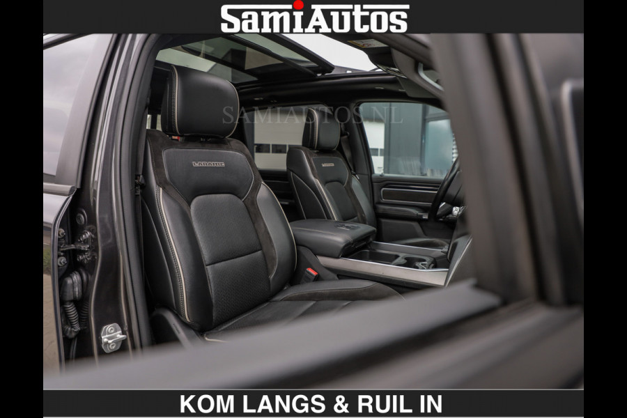 Dodge Ram SPORT LARAMIE 5.7 V8 HEMI | LUCHTVERING | 2023 | PANODAK | GROOTSCHERM | DC | TOP KLEUR GRANITE | CREW CAB | DUBBELE CABINE | 5 PERSOONS |