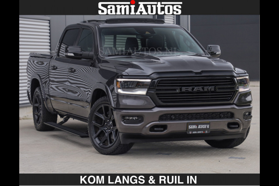 Dodge Ram SPORT LARAMIE 5.7 V8 HEMI | LUCHTVERING | 2023 | PANODAK | GROOTSCHERM | DC | TOP KLEUR GRANITE | CREW CAB | DUBBELE CABINE | 5 PERSOONS |