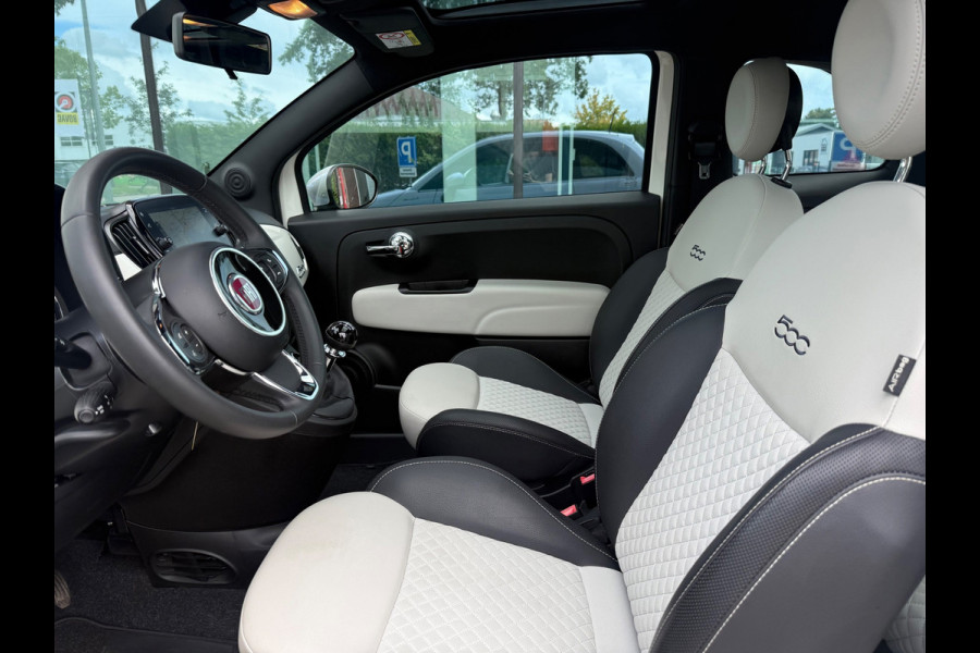 Fiat 500 1.0 Hybrid Dolcevita - Navi - Climate - Panodak - Parkeerhhulp - Lage stand
