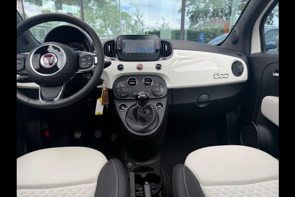 Fiat 500 1.0 Hybrid Dolcevita - Navi - Climate - Panodak - Parkeerhhulp - Lage stand