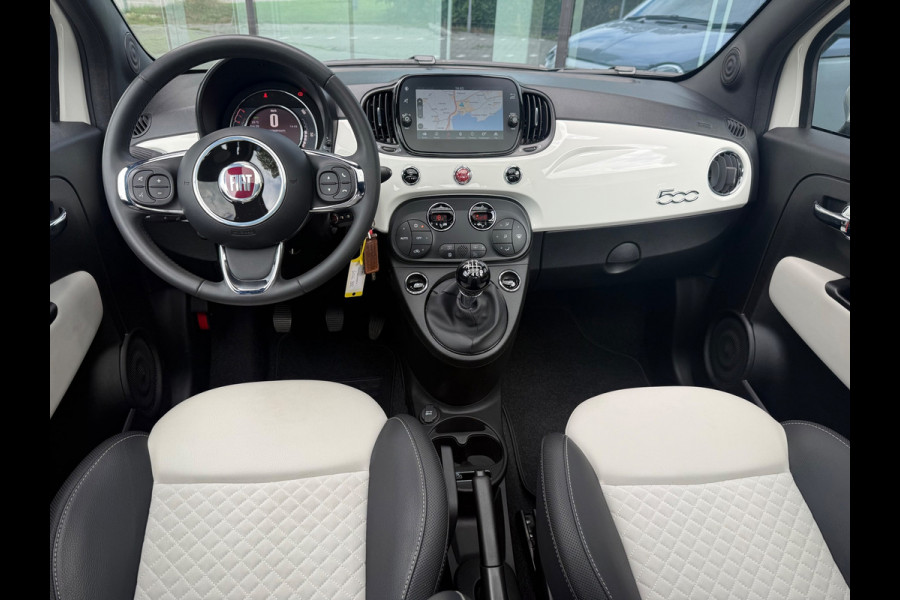 Fiat 500 1.0 Hybrid Dolcevita - Navi - Climate - Panodak - Parkeerhhulp - Lage stand