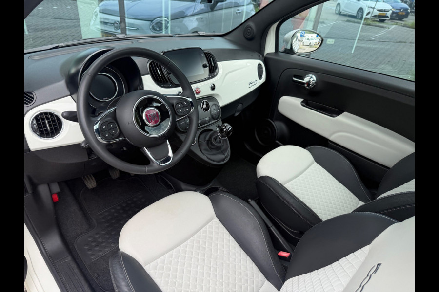 Fiat 500 1.0 Hybrid Dolcevita - Navi - Climate - Panodak - Parkeerhhulp - Lage stand