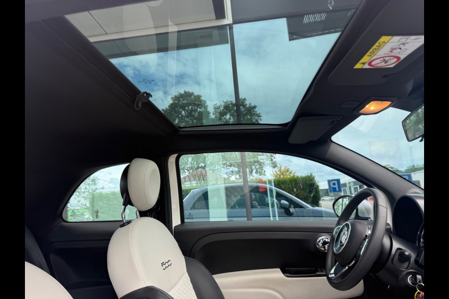 Fiat 500 1.0 Hybrid Dolcevita - Navi - Climate - Panodak - Parkeerhhulp - Lage stand