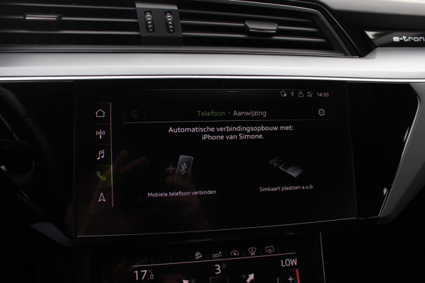 Audi e-tron 55 quattro S edition 95 kWh 46.023 km!. / SoH 94,6% / Panoramadak / 360Camera / Head-up / Luxe Leder / Luchtvering / 21'' / B&O / Softclose / Matrix LED / CarPlay / Dodehoek / DAB / ACC / Stoelmassage+Ventilatie