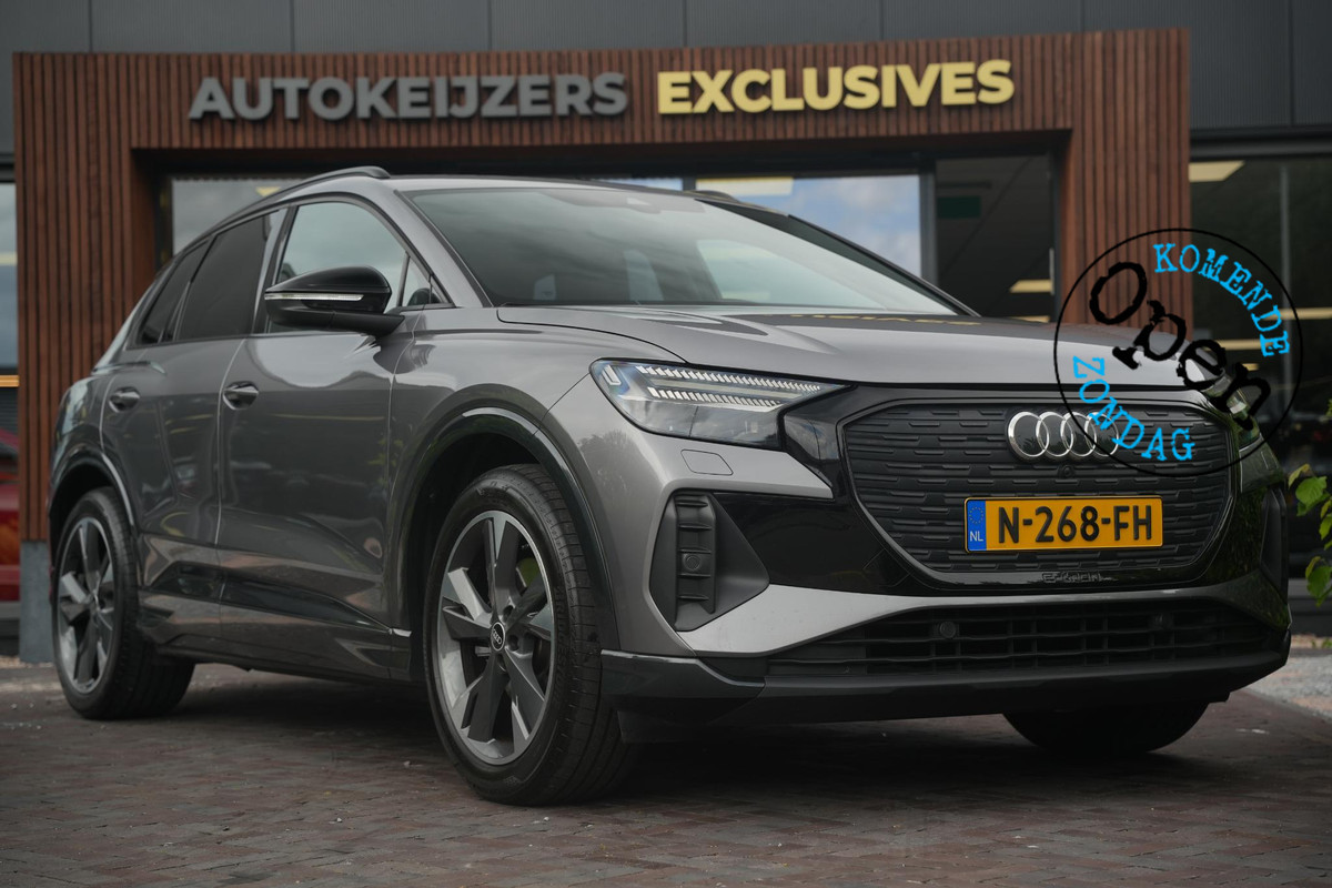 Audi Q4 e-tron 35 Launch edition Advanced 55 kWh Verkeersbord detectie Koplampreiniging Trekhaak uitklapbaar DAB Parkeersensoren voor en achter 20"L.M.