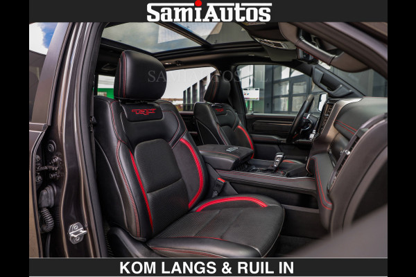 Dodge Ram TRX HELLCAT 712 PK 6.2 V8 | BOM VOL | GRANITE MET ZWART LEDER RODE STIKSELS | CREW CAB DUBBELE CABINE DC | 5 PERSOONS GRIJS KENTEKEN |