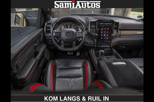 Dodge Ram TRX HELLCAT 712 PK 6.2 V8 | BOM VOL | GRANITE MET ZWART LEDER RODE STIKSELS | CREW CAB DUBBELE CABINE DC | 5 PERSOONS GRIJS KENTEKEN |