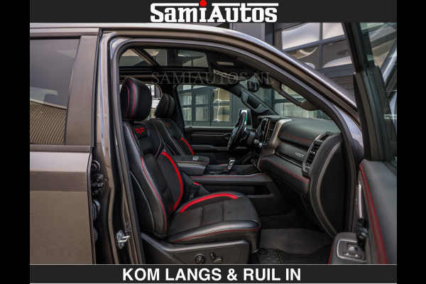 Dodge Ram TRX HELLCAT 712 PK 6.2 V8 | BOM VOL | GRANITE MET ZWART LEDER RODE STIKSELS | CREW CAB DUBBELE CABINE DC | 5 PERSOONS GRIJS KENTEKEN |