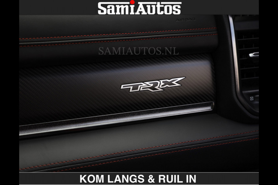 Dodge Ram TRX HELLCAT 712 PK 6.2 V8 | BOM VOL | GRANITE MET ZWART LEDER RODE STIKSELS | CREW CAB DUBBELE CABINE DC | 5 PERSOONS GRIJS KENTEKEN |