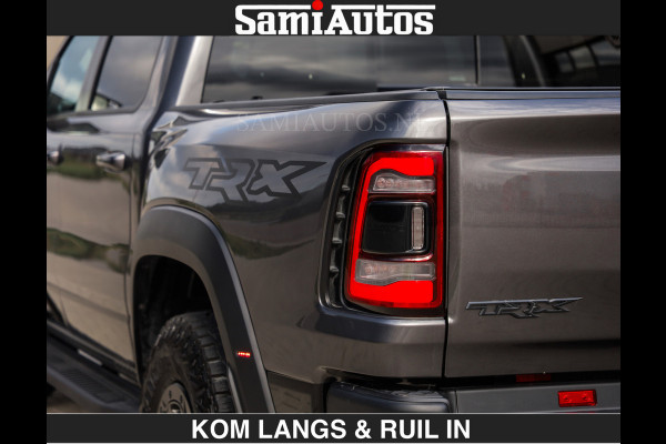 Dodge Ram TRX HELLCAT 712 PK 6.2 V8 | BOM VOL | GRANITE MET ZWART LEDER RODE STIKSELS | CREW CAB DUBBELE CABINE DC | 5 PERSOONS GRIJS KENTEKEN |