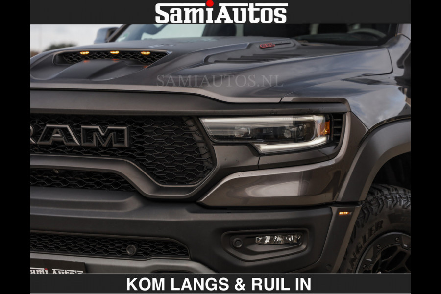 Dodge Ram TRX HELLCAT 712 PK 6.2 V8 | BOM VOL | GRANITE MET ZWART LEDER RODE STIKSELS | CREW CAB DUBBELE CABINE DC | 5 PERSOONS GRIJS KENTEKEN |