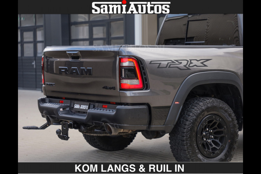 Dodge Ram TRX HELLCAT 712 PK 6.2 V8 | BOM VOL | GRANITE MET ZWART LEDER RODE STIKSELS | CREW CAB DUBBELE CABINE DC | 5 PERSOONS GRIJS KENTEKEN |
