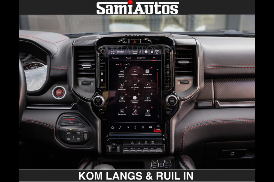 Dodge Ram TRX HELLCAT 712 PK 6.2 V8 | BOM VOL | GRANITE MET ZWART LEDER RODE STIKSELS | CREW CAB DUBBELE CABINE DC | 5 PERSOONS GRIJS KENTEKEN |