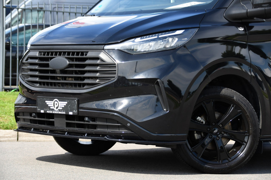 Ford Transit Custom 320 2.0 TDCI L2H1 Limited Black Edition Adaptieve Cruise, Camera, Carplay, 2 x Schuifdeur, 170pk, Automaat, Sensoren, Trekhaak, Stoelverwarming, Multimedia, Uniek!