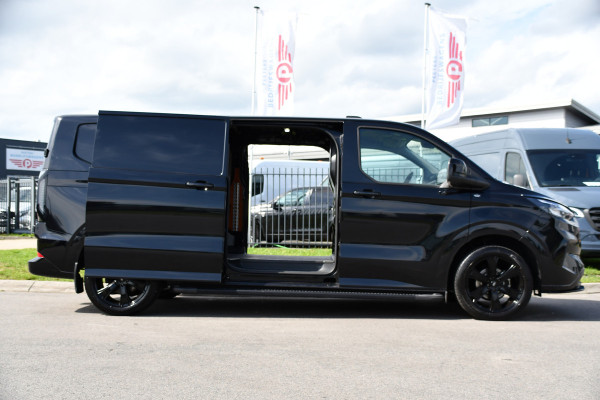 Ford Transit Custom 320 2.0 TDCI L2H1 Limited Black Edition Adaptieve Cruise, Camera, Carplay, 2 x Schuifdeur, 170pk, Automaat, Sensoren, Trekhaak, Stoelverwarming, Multimedia, Uniek!