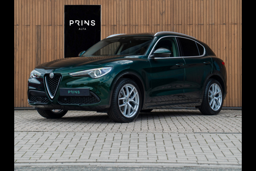 Alfa Romeo Stelvio 2.0T 280pk AWD Ti Lusso MY21 | Verde Visconti | Lederen dash. | CarPlay | Adapt. cruise