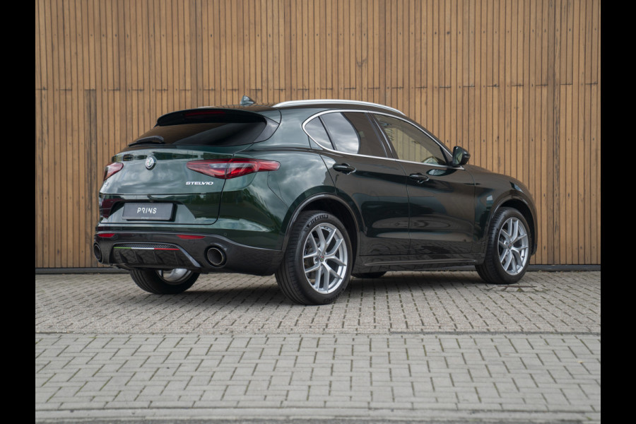 Alfa Romeo Stelvio 2.0T 280pk AWD Ti Lusso MY21 | Verde Visconti | Lederen dash. | CarPlay | Adapt. cruise