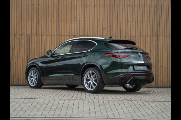 Alfa Romeo Stelvio 2.0T 280pk AWD Ti Lusso MY21 | Verde Visconti | Lederen dash. | CarPlay | Adapt. cruise